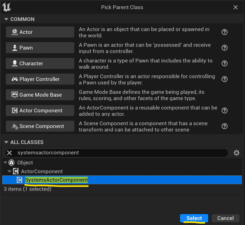 Create component