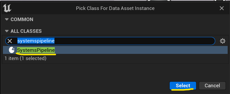 Create pipeline data asset